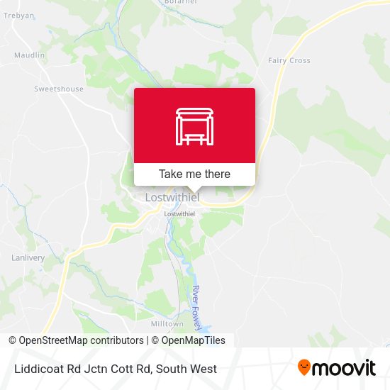 Liddicoat Rd Jctn Cott Rd map