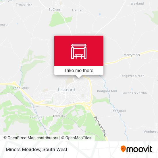 Miners Meadow map