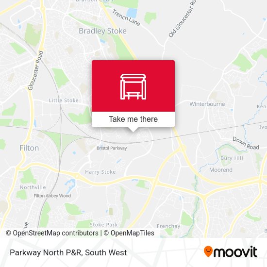 Parkway North P&R map