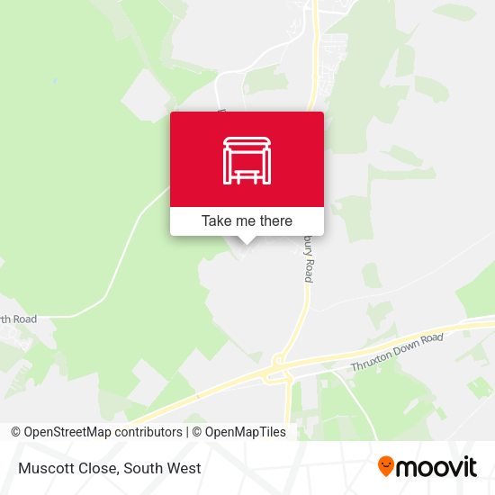 Muscott Close map