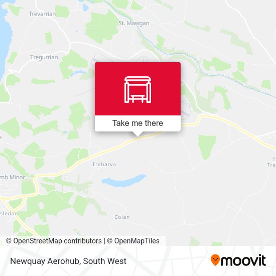 Newquay Aerohub map