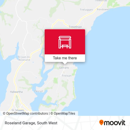 Roseland Garage map