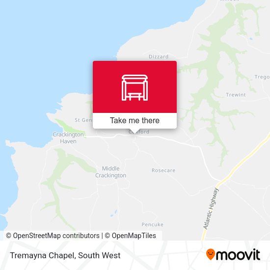 Tremayna Chapel map