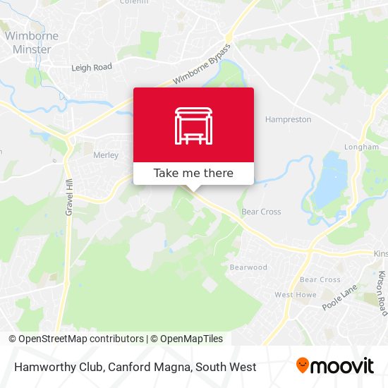 Hamworthy Club, Canford Magna map