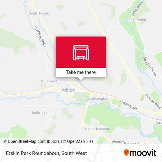 Erskin Park Roundabout map