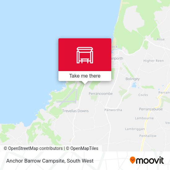 Anchor Barrow Campsite map