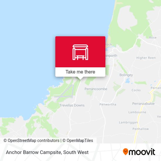 Anchor Barrow Campsite map