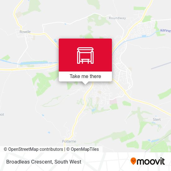 Broadleas Crescent map