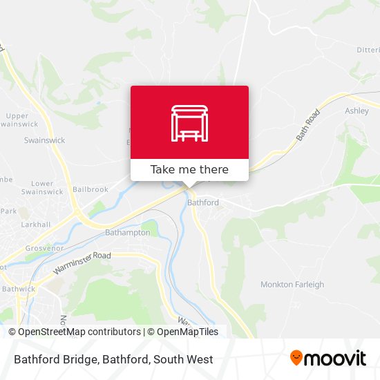 Bathford Bridge, Bathford map