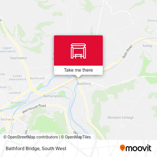 Bathford Bridge, Bathford map