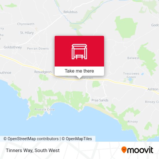 Tinners Way map