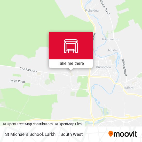 St Michael's School, Larkhill map