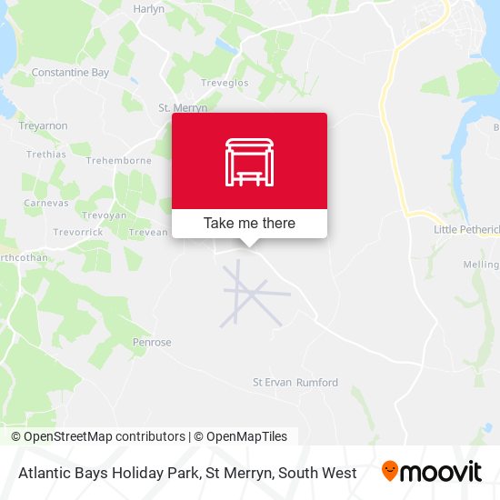 Atlantic Bays Holiday Park, St Merryn map