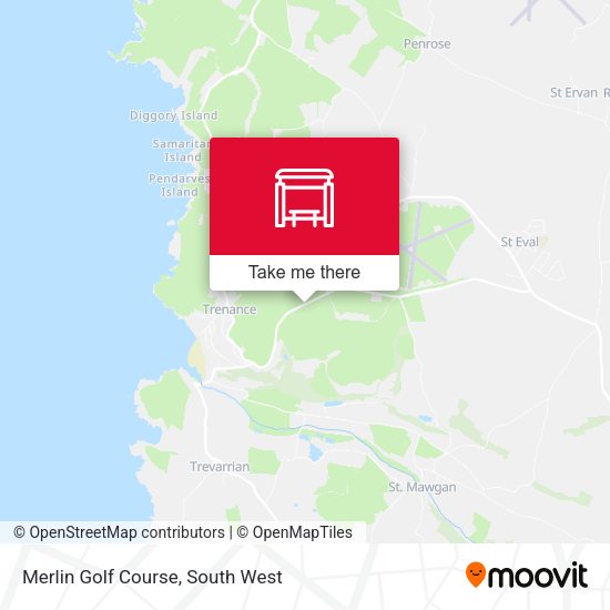 Merlin Golf Course map