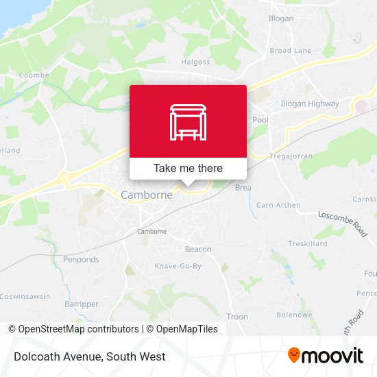 Dolcoath Avenue map