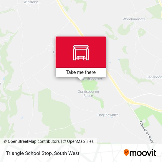 Triangle School Stop map