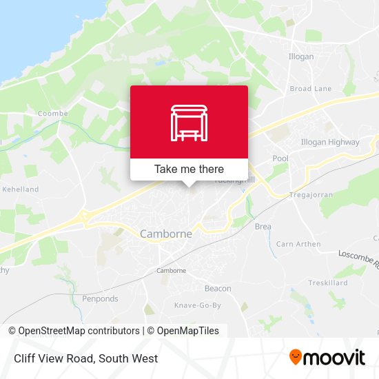 Cliff View Road map