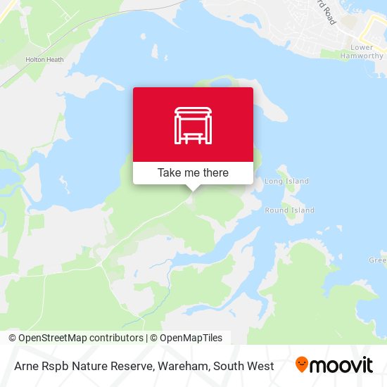 Arne Rspb Nature Reserve, Wareham map