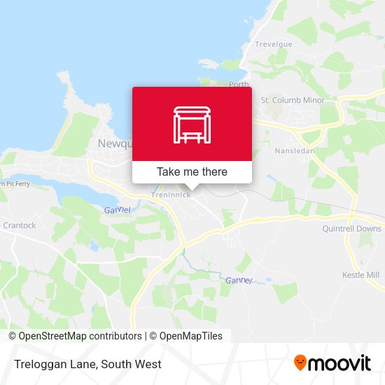 Treloggan Lane map