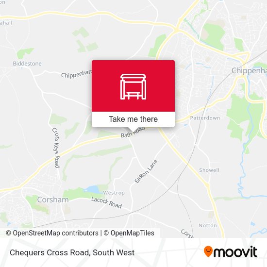 Chequers Cross Road map