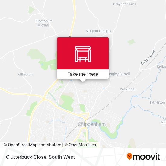 Clutterbuck Close map