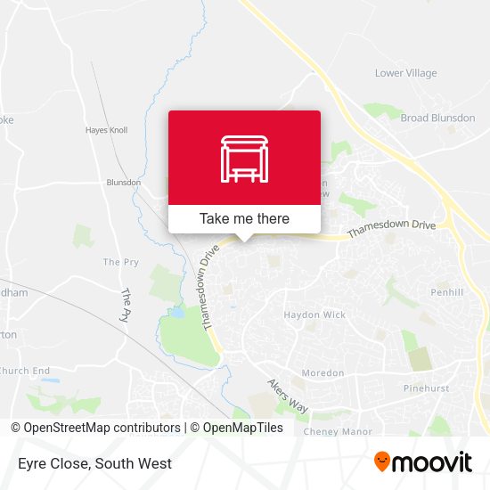 Eyre Close map