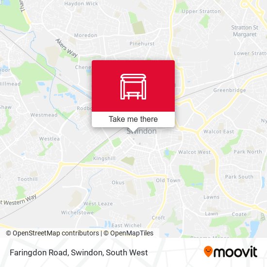 Faringdon Road, Swindon map