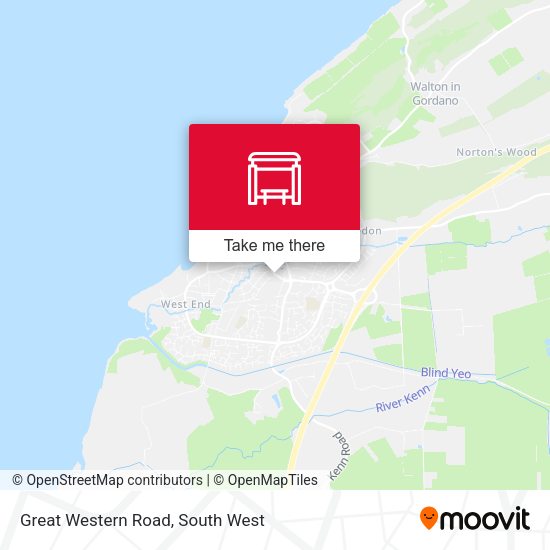 Great Western Road map
