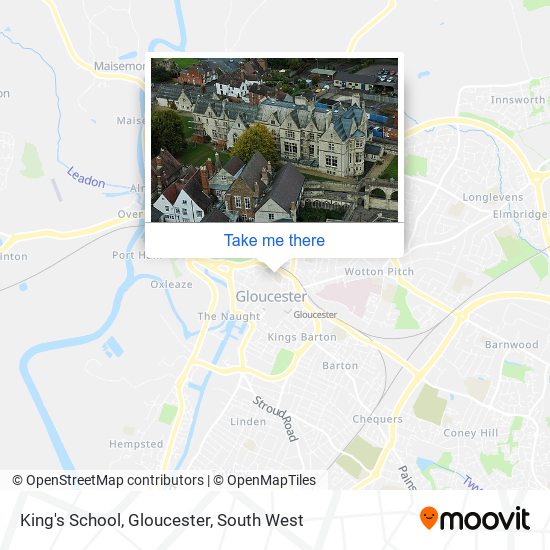 King's School, Gloucester map