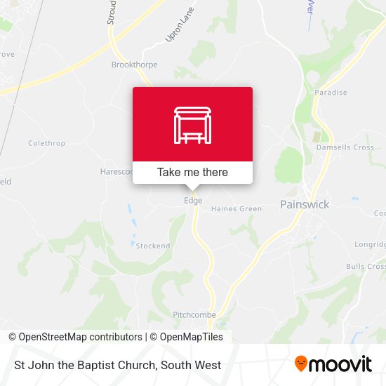 St John the Baptist Church map