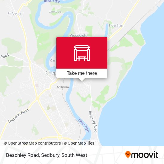 Beachley Road, Sedbury map