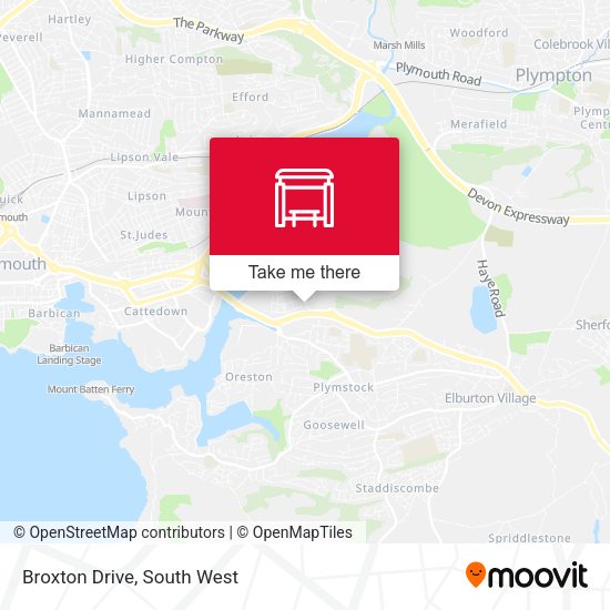 Broxton Drive map