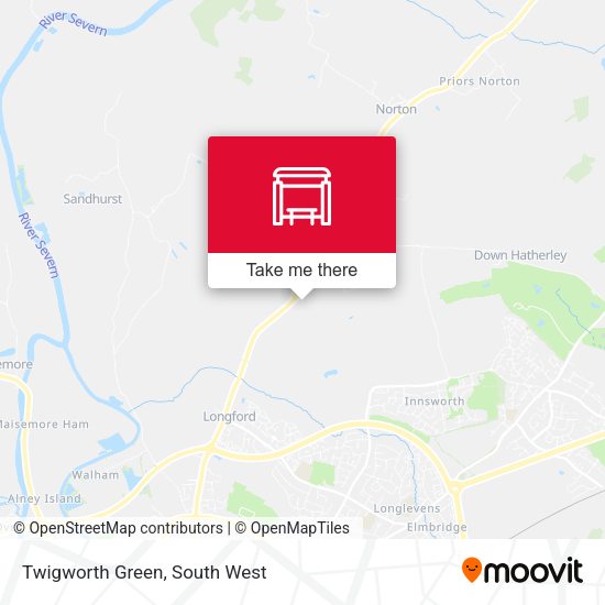 Twigworth Green map