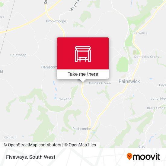 Fiveways map