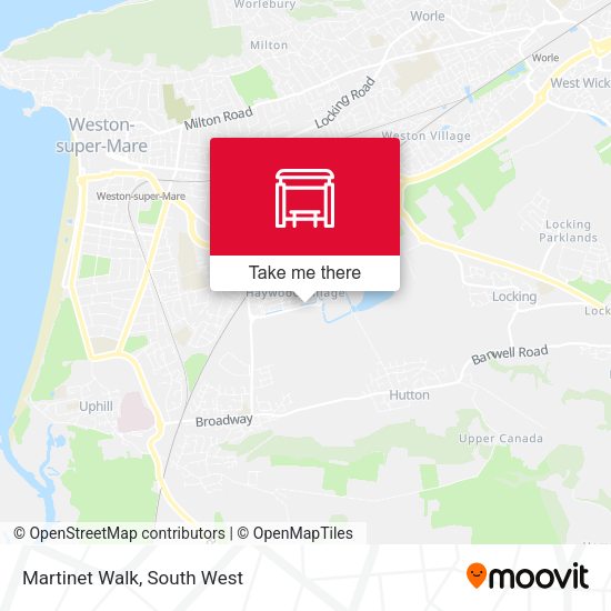 Martinet Walk map