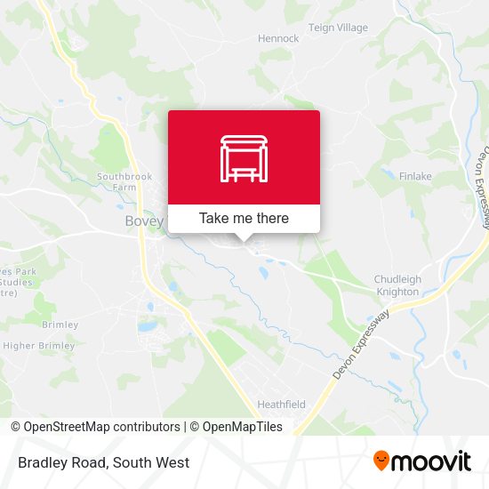 Bradley Road map