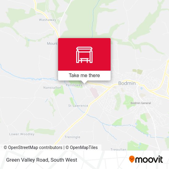 Green Valley Road, Bodmin {{STOP_OR_STATION}} Routes, Schedules, and