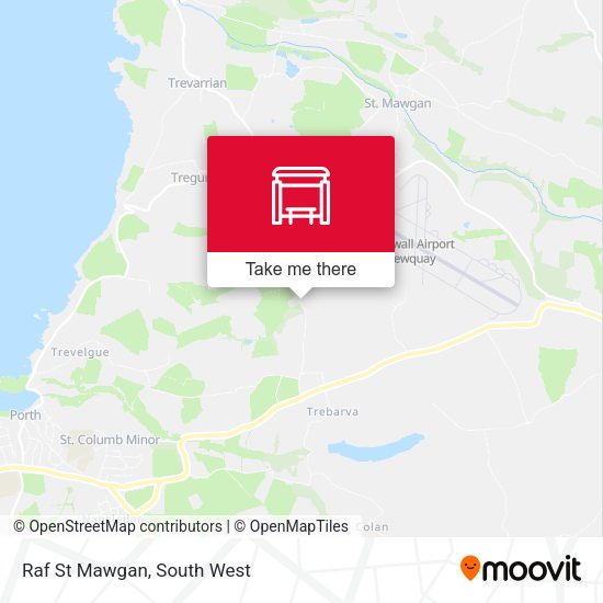 Raf St Mawgan map