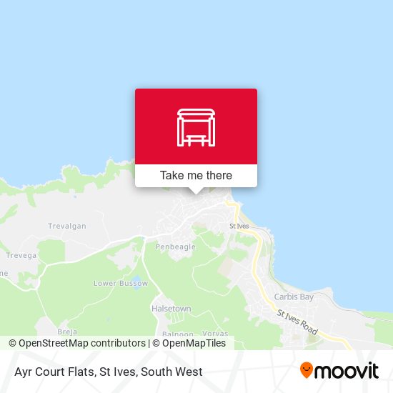 Ayr Court Flats, St Ives map