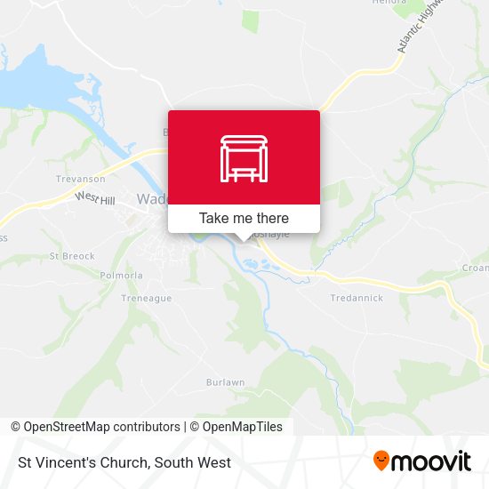 St Vincent's Church map