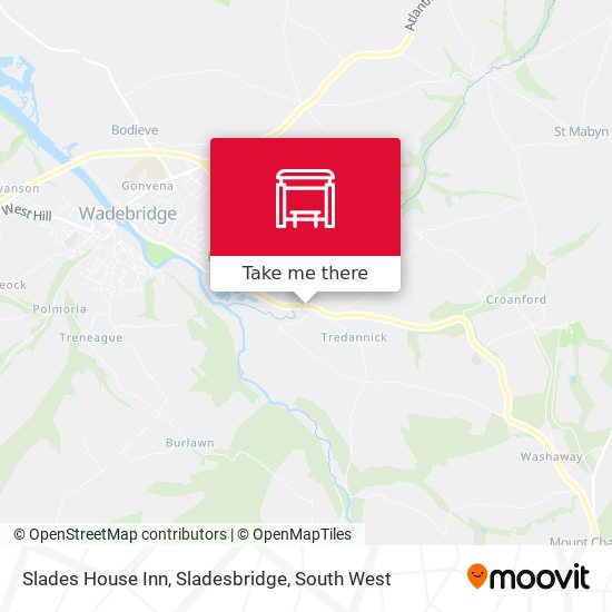 Slades House Inn, Sladesbridge map