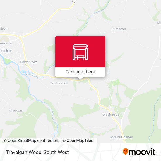 Treveigan Wood map