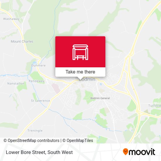 Lower Bore Street map
