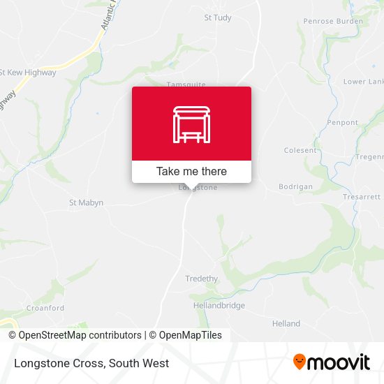 Longstone Cross map