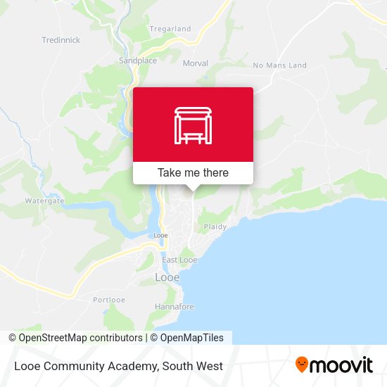 Looe Community Academy map