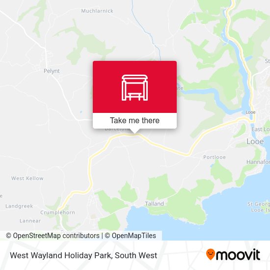 West Wayland Holiday Park map