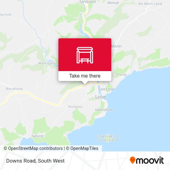 Downs Road map