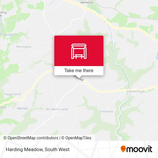 Harding Meadow map