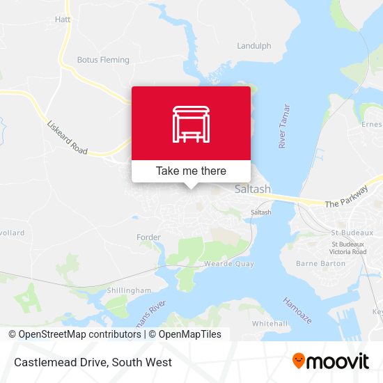 Castlemead Drive map