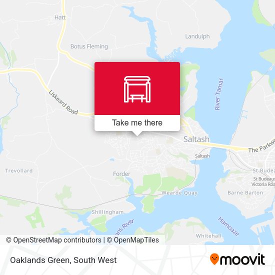 Oaklands Green map